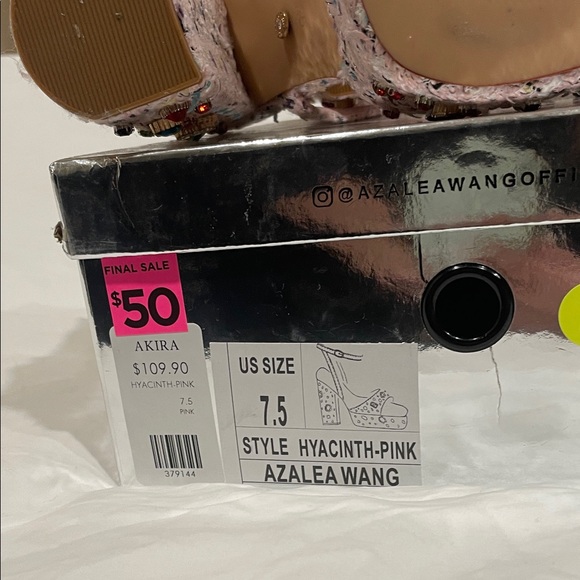 Azalea Wang Pink Embellished Platforms - Picture 6 of 8